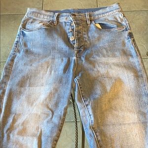 WORN BDG 30W TWIG HIGH RISE JEANS RIPPED